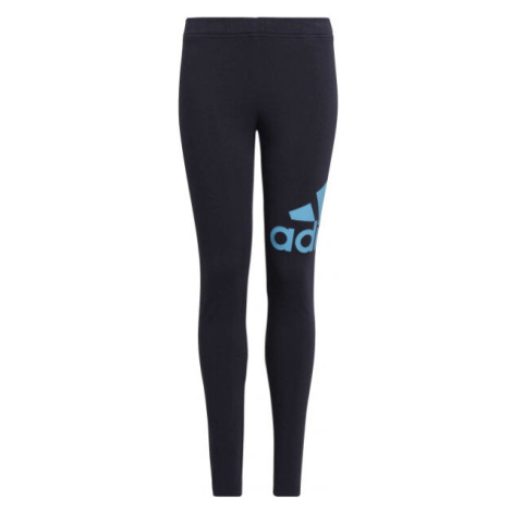 adidas BIG LOGO LEGGINGS Dívčí legíny, tmavě modrá, velikost