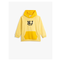 Koton Hooded Sweatshirt Color Block Kangaroo With Pocket