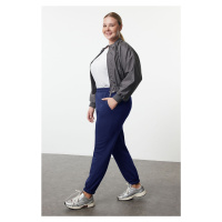 Trendyol Curve Navy Blue Elastic Leg Jogger Knitted Sweatpants