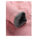 Růžový dámský softshellový kabát s kapucí ALPINE PRO IBORA