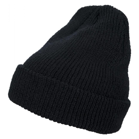 Dlouhá pletená čepice černá Flexfit