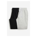 H & M - Teplákové kalhoty Regular Fit: balení po 2 - černá