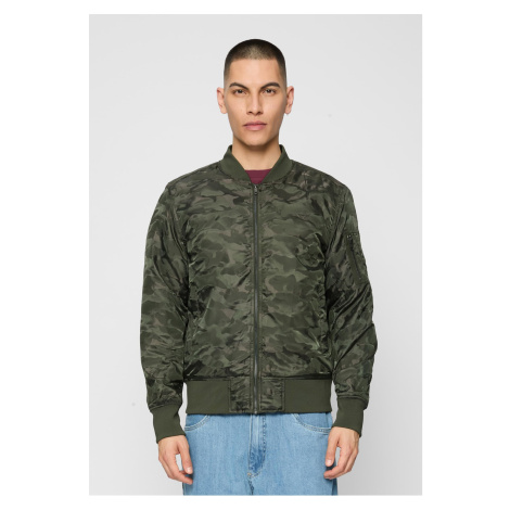 Bunda Tonal Camo Bomber Jacket tmavě olivová Urban Classics