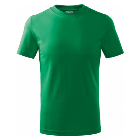Malfini Basic Dětské triko 138 středně zelená