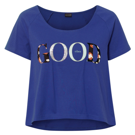 Bonprix BODYFLIRT tričko s nápisem Barva: Modrá, Mezinárodní