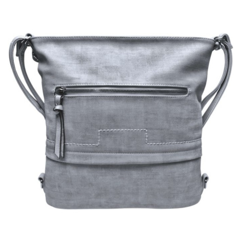 Střední světle šedý kabelko-batoh 2v1 s praktickou kapsou Tapple