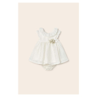 Dívčí šaty Mayoral Newborn béžová barva, mini