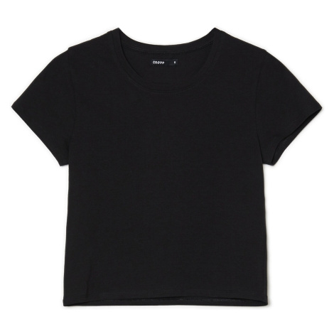 Cropp - Hladké tričko - Černý