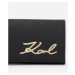 Peněženka karl lagerfeld k/signature cont flap wallet černá