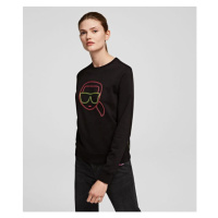 Mikina karl lagerfeld ikonik karl face sweatshirt černá