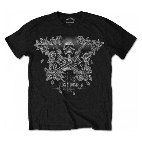Guns N Roses tričko, Skeleton Guns, pánské RockOff