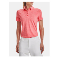 Korálové dámské žíhané sportovní polo tričko Under Armour Zinger Short Sleeve Polo