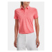 Korálové dámské žíhané sportovní polo tričko Under Armour Zinger Short Sleeve Polo