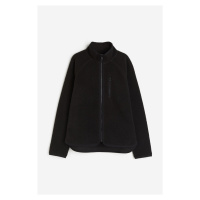 H & M - Plyšová bunda - černá