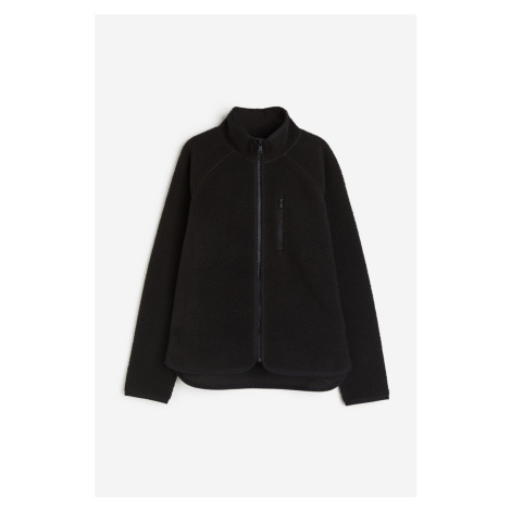 H & M - Plyšová bunda - černá H&M