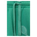 Dětské bavlněné šortky United Colors of Benetton zelená barva, vzorované, nastavitelný pas