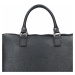 Unisex kožená taška na notebook Facebag Milano - černá
