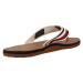 Tommy Hilfiger LEATHER BEACH SANDAL Hnědá