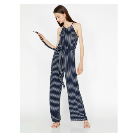 Koton Women's Striped Jumpsuit