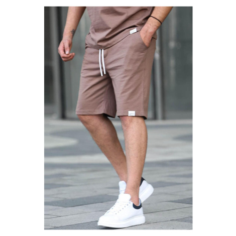 Madmext Brown Basic Men's Shorts 6501
