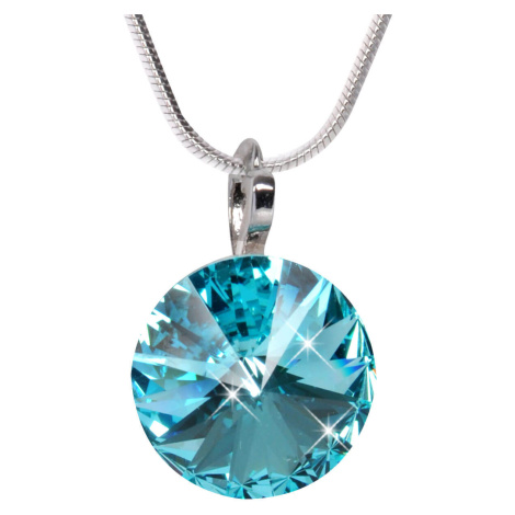 Levien Elegantní náhrdelník Rivoli Light Turquoise