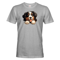 Pánské tričko Bernský salašnický pes - tričko pro milovníky psů