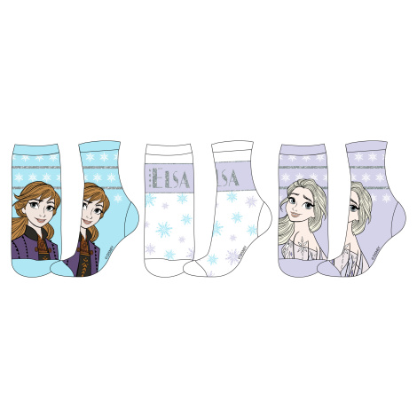 Frozen - licence Dívčí ponožky - Frozen 5234B853, mix barev Barva: Mix barev