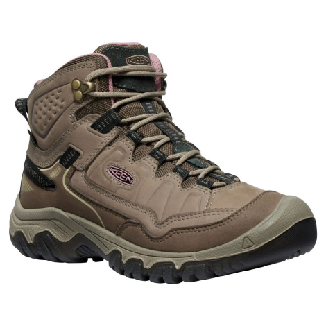 Dámské boty Keen Targhee IV Mid WP Women brindle/nostalgia rose 6UK