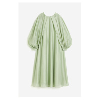 H & M - Dlouhé objemné šaty - zelená