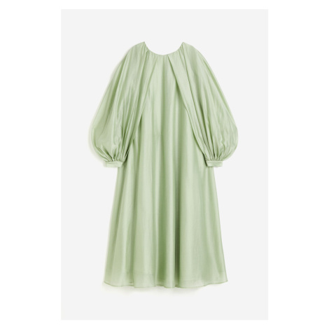 H & M - Dlouhé objemné šaty - zelená H&M