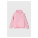 Dětská mikina adidas Originals růžová barva, s kapucí, hladká