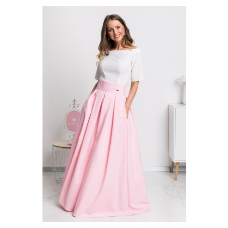 Světle růžová dlouhá sukně