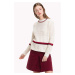 Tommy Hilfiger Sweater - WYNONA MOCK-NK SWTR white