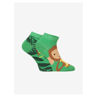 Zelené unisex veselé ponožky Dedoles Opice