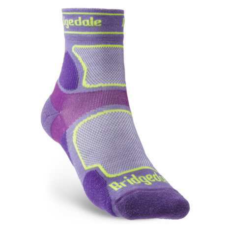 Dámské ponožky Bridgedale Trail Run UL T2 CS 3/4 Crew purple