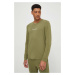 Tričko s dlouhým rukávem Calvin Klein Underwear zelená barva, s potiskem, 000NM2171E