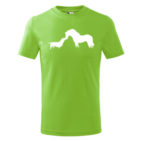 Dětské tričko s potiskem koně a psa - skvělý dárek pro milovníky zvířat BezvaTriko