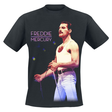 Queen Freddie Mercury - Mic Photo Tričko černá | Modio.cz