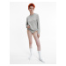 Dámská mikina Lounge Sweatshirt Modern Cotton 000QS6870EP7A šedá - Calvin Klein