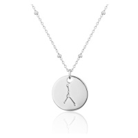 Stříbrný náhrdelník znamení zvěrokruhu rak SVLN0327XH2BIRA