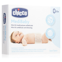 Chicco MediBaby 0m+ sada chráničů na pupík pro miminka 3 ks