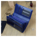 Luxusní velká kožená peněženka Gregorio Serrena,  tmavě modrá