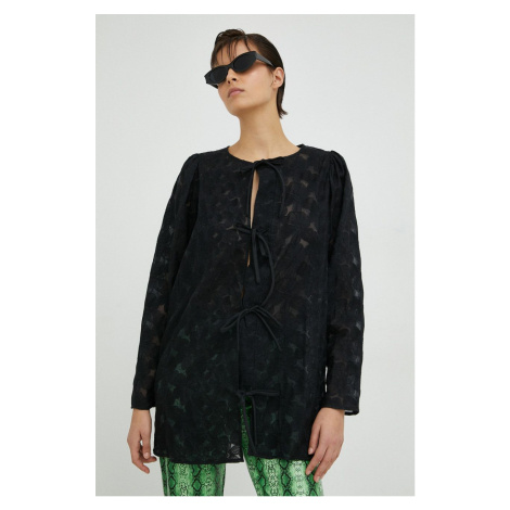 Košile Résumé dámská, černá barva