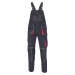 Fridrich &amp; Fridrich Carl BE-01-004 Pánské pracovní kalhoty s laclem 03020168 černá/červená
