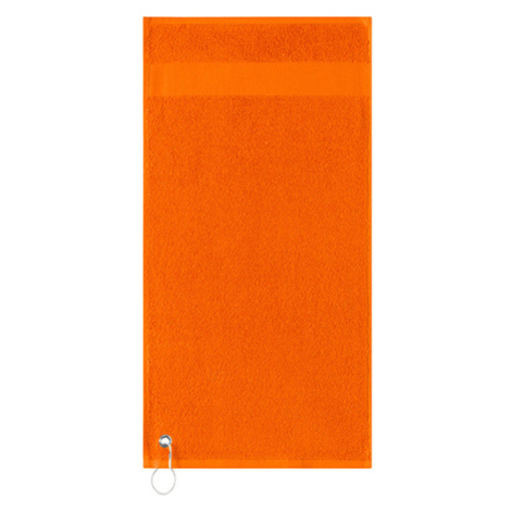 L-Merch Golfový ručník s klipem 55x30 NT9165 Orange