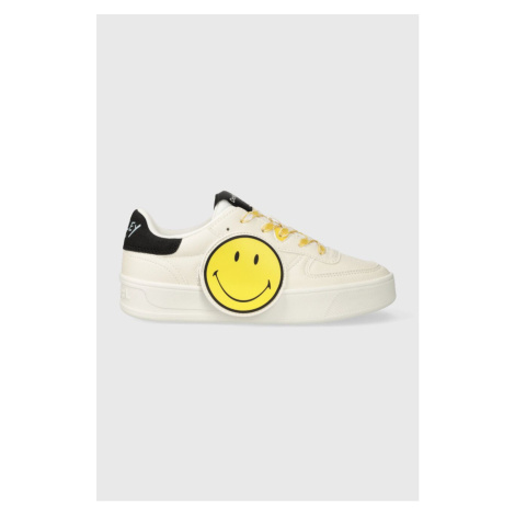 Sneakers boty Desigual x Smiley bílá barva, 23WSKP23.9019
