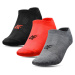 4F HJL22-JSOM005 MIDDLE GREY MELANGE+RED NEON+BLACK Ponožky EU HJL22-JSOM005 GREYREDBLACK