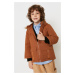 Trendyol Boy Boy Brown Hooded Coat