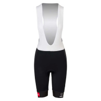AGU Cyklistické kalhoty krátké s laclem - JUMBO-VISMA 23 LADY - černá