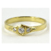 Dámský prsten zlatý se zirkony pr0067 + DÁREK ZDARMA